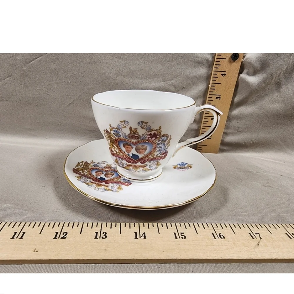 Vintage Duchess Tea Cup & Saucer Set Prince Charles & Princess Diana